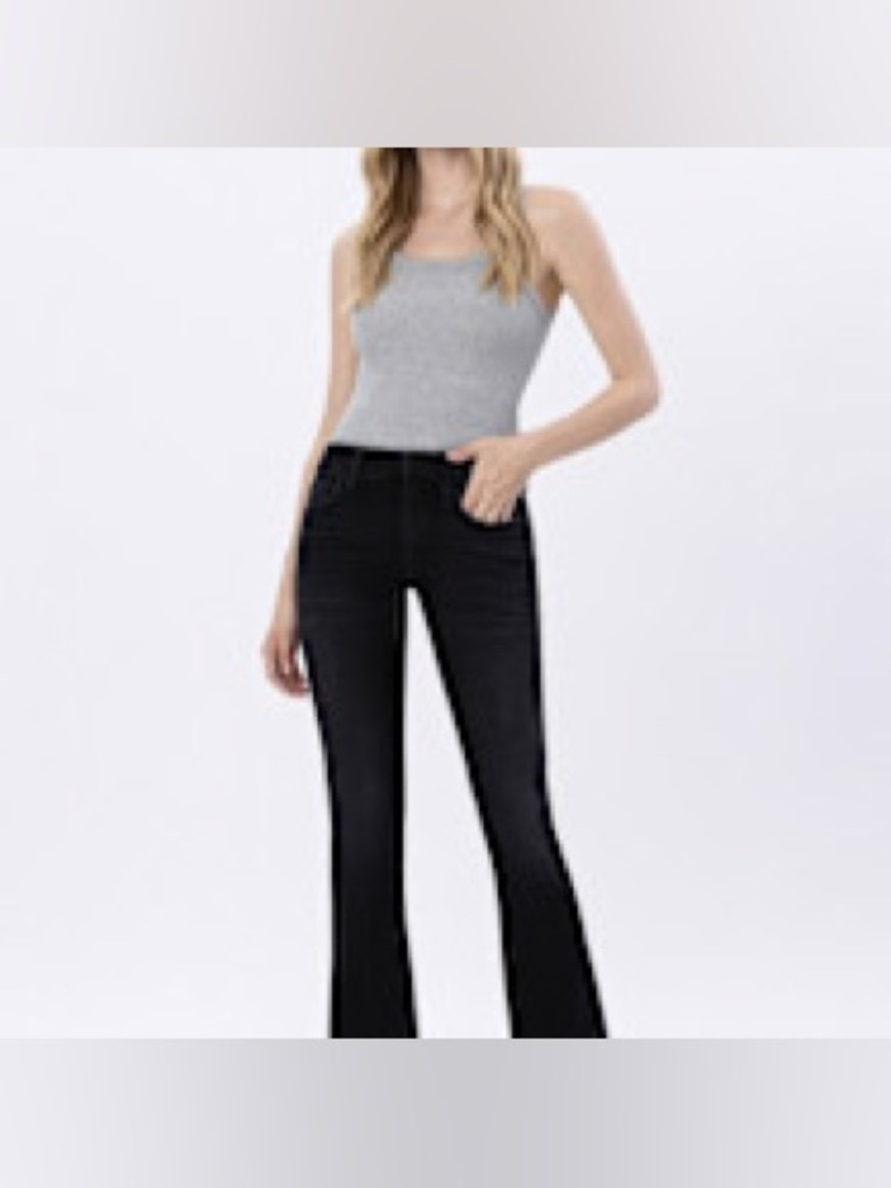 Mid Rise Bootcut Denim Pants